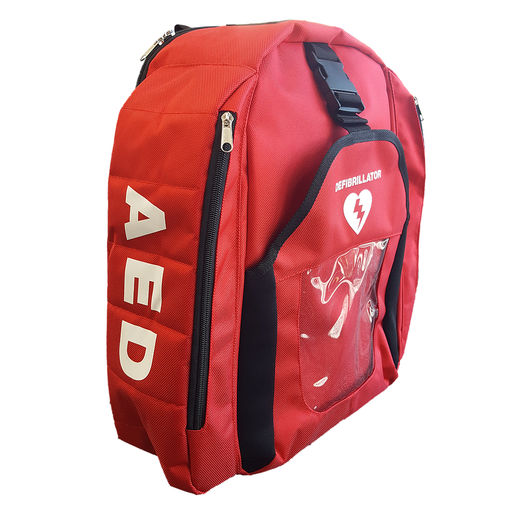 Red Empty AED Defibrillator Bag