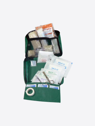 Perfect to keep in the car or the kitchen! This Personal First Aid Kit or Vehicle Kit is ideal for people working on their own or from their vehicle, and for accidents in the home.